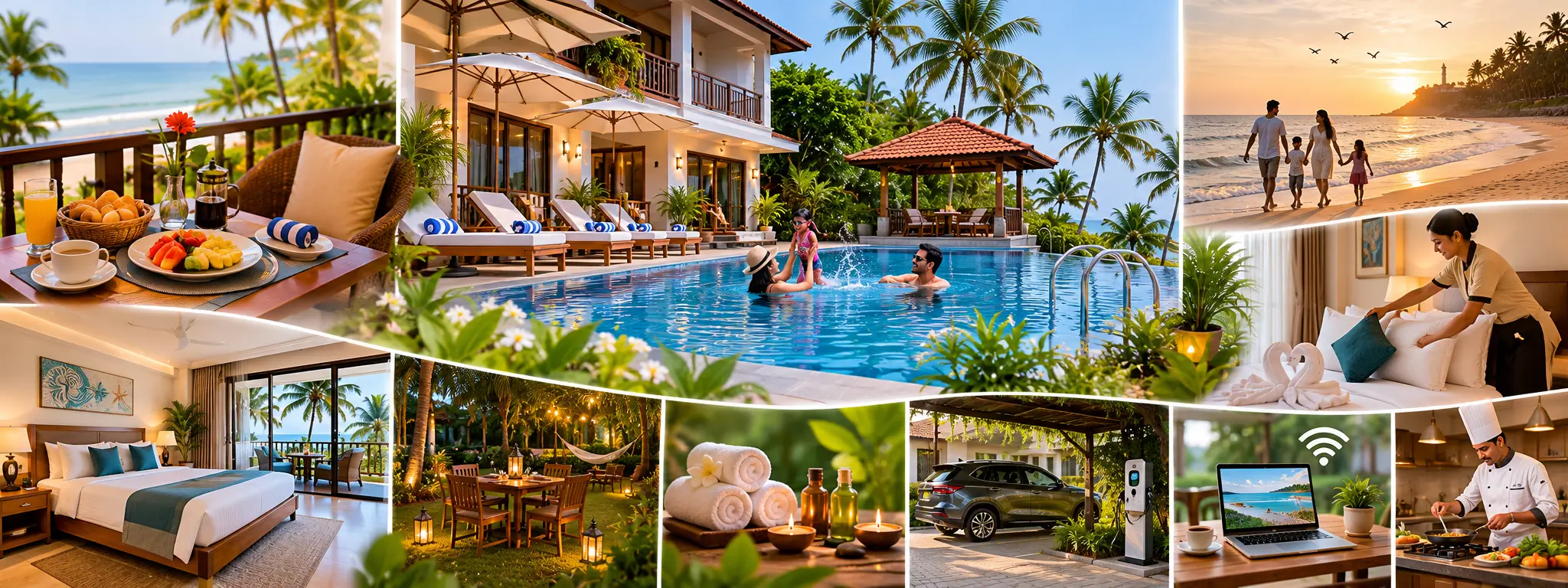 Tranquil coastal resort surroundings at Lagoon by Shore